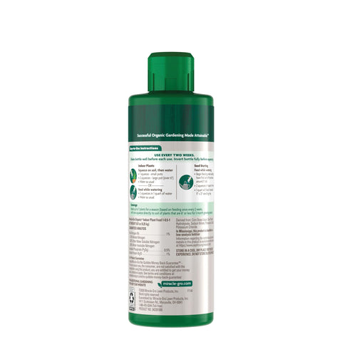 Miracle-Gro Organic Indoor Plant Food care routine for resilient houseplants