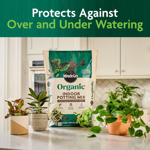 Miracle-Gro mix used with indoor herbs for thriving growth