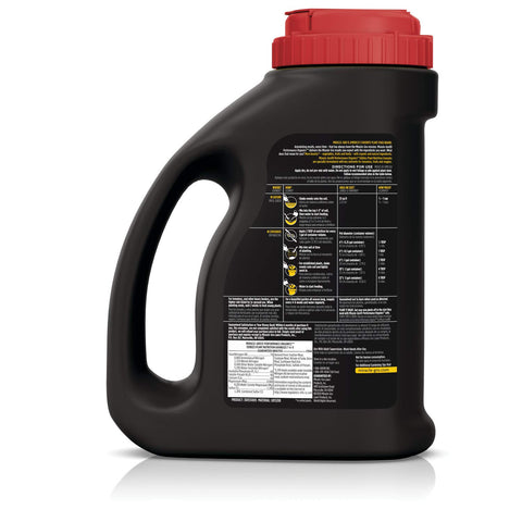 Dry application around plant base with Miracle-Gro organics granules before watering