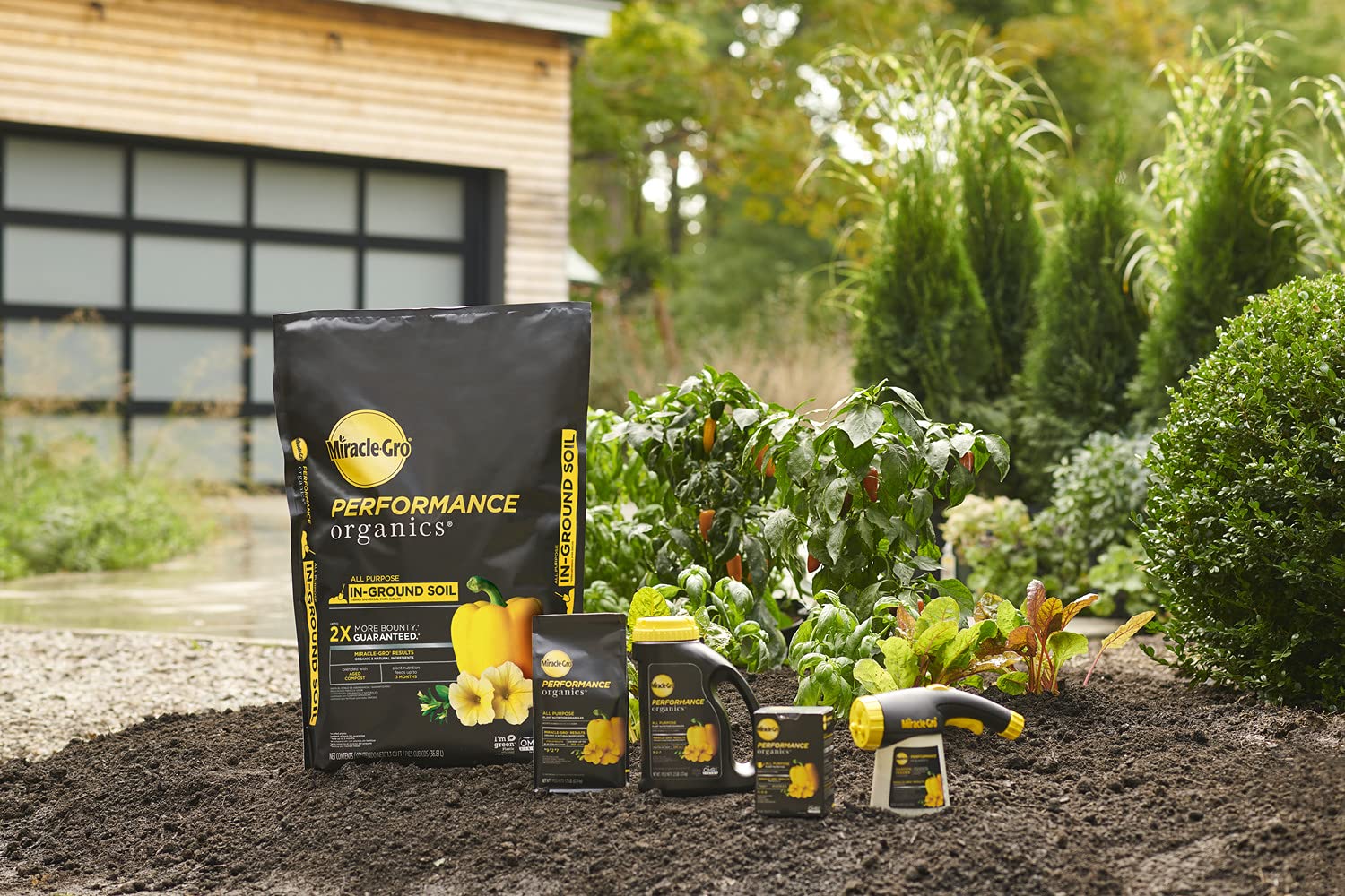Garden Feeder delivering organic plant food while watering your plants.