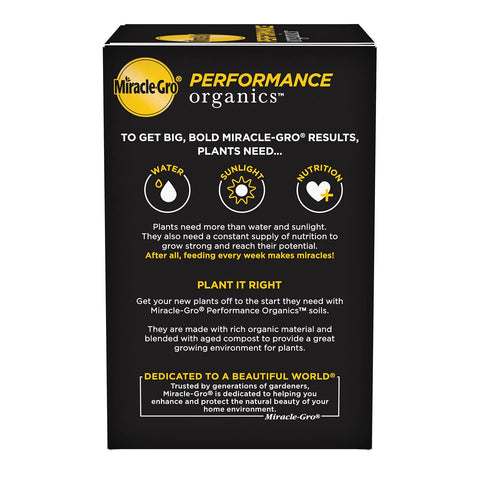 Miracle-Gro Performance Organics close-up of flowers benefiting from nutrition