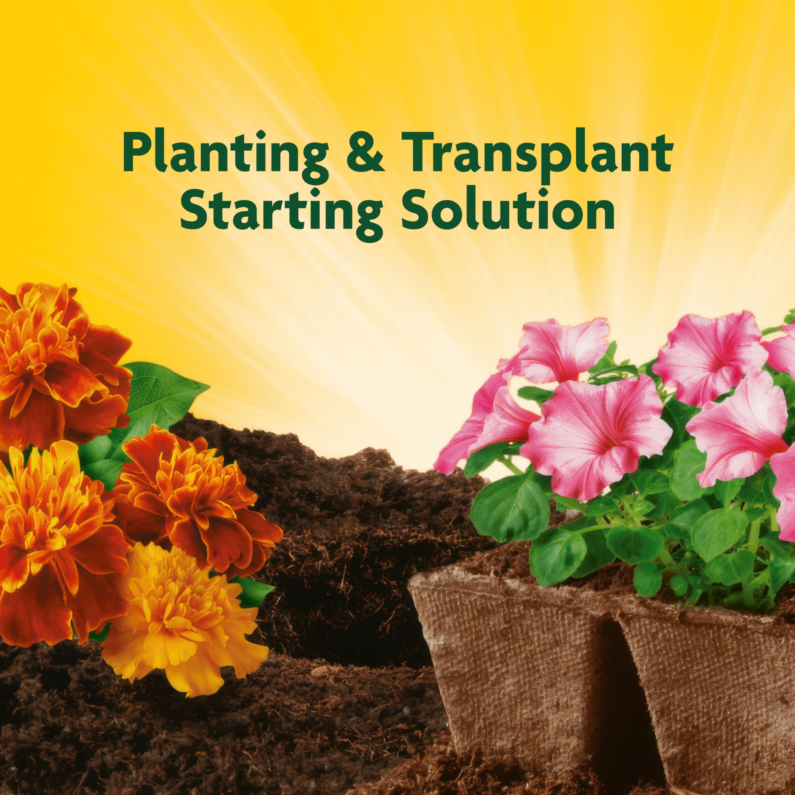 Miracle-Gro Quick Start cap measure shows simple dilution method