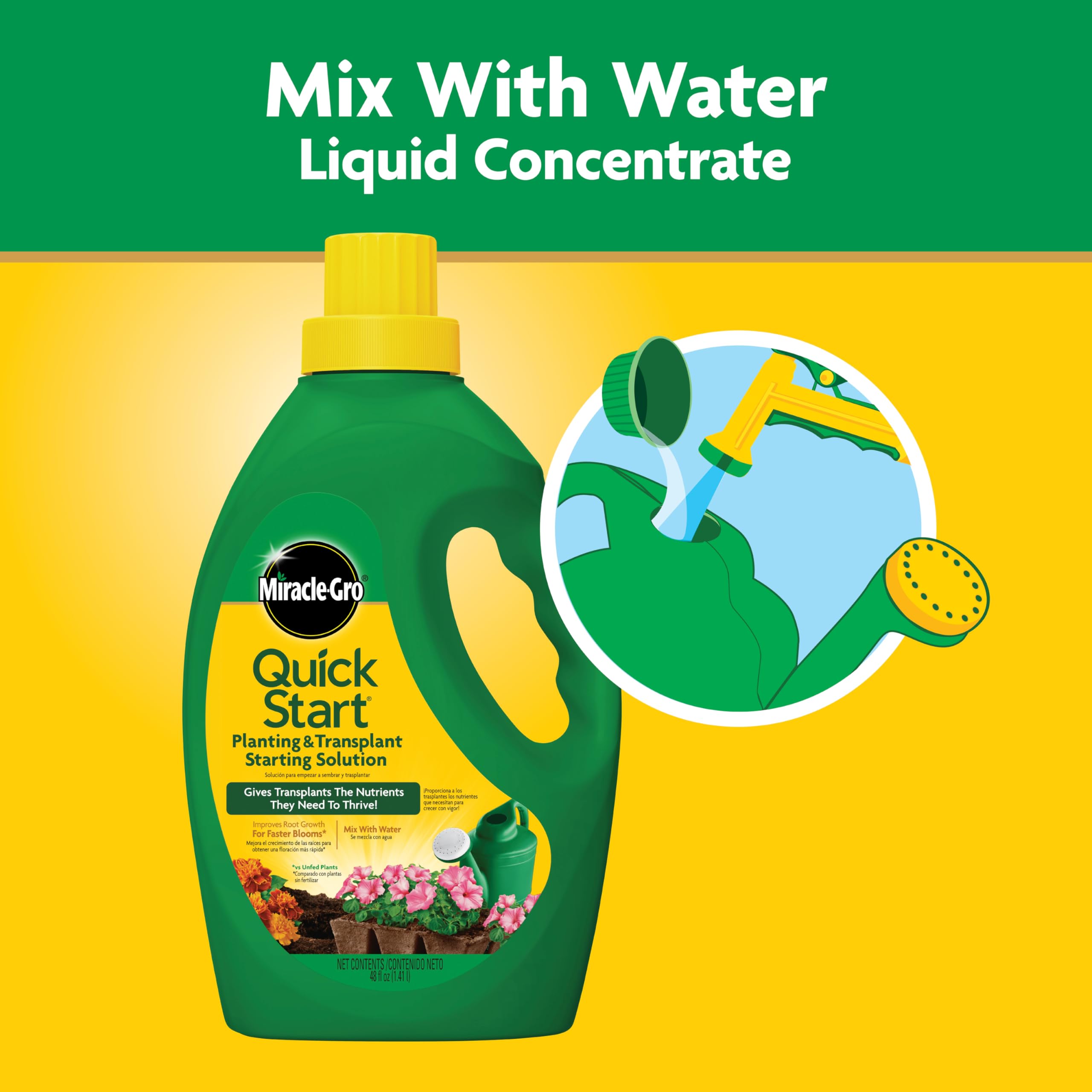 Miracle-Gro Quick Start dilution-mix ready for use