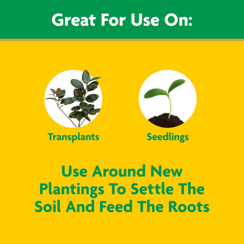 Miracle-Gro seedlings-transplants-application prepared in soil