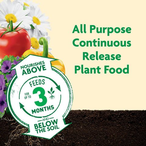 Shaking onto soil shows easy dry application for garden beds.