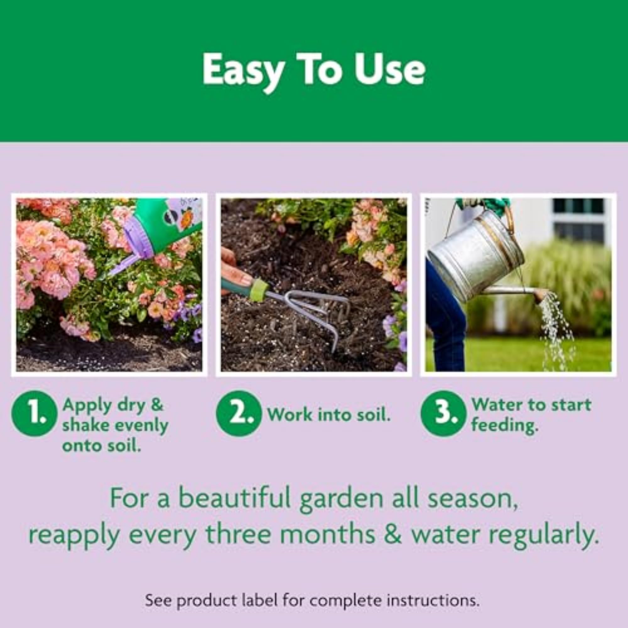 Miracle-Gro Shake 'n Feed ideal for container roses.