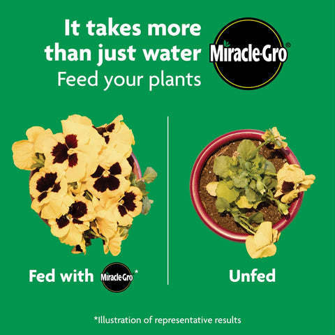 Miracle-Gro Shake 'N Feed is safe for flowers, vegetables, and herbs.