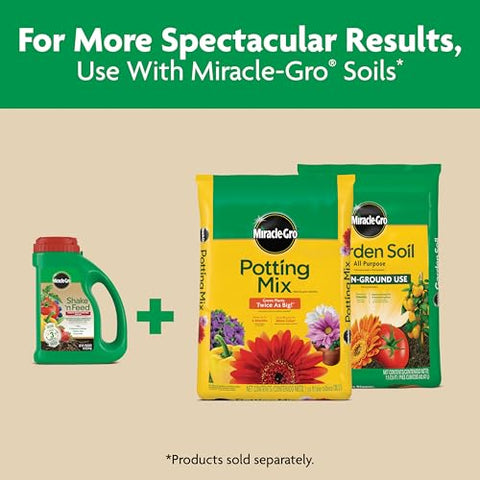 Miracle-Gro Shake 'N Feed provides a 3-month feeding cycle