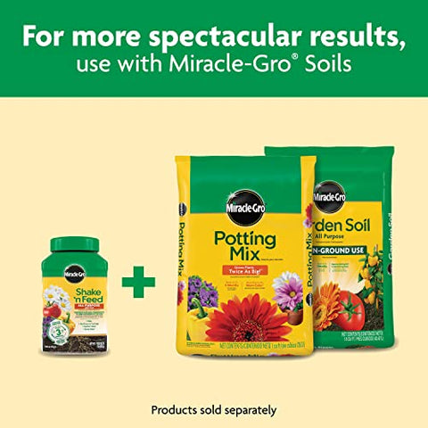 Miracle-Gro Shake 'N Feed promotes healthier growth with better water efficiency