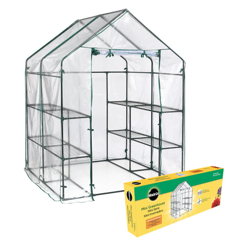 Miracle-Gro Small Walk-In Greenhouse frame assembly for sturdy year-round growing