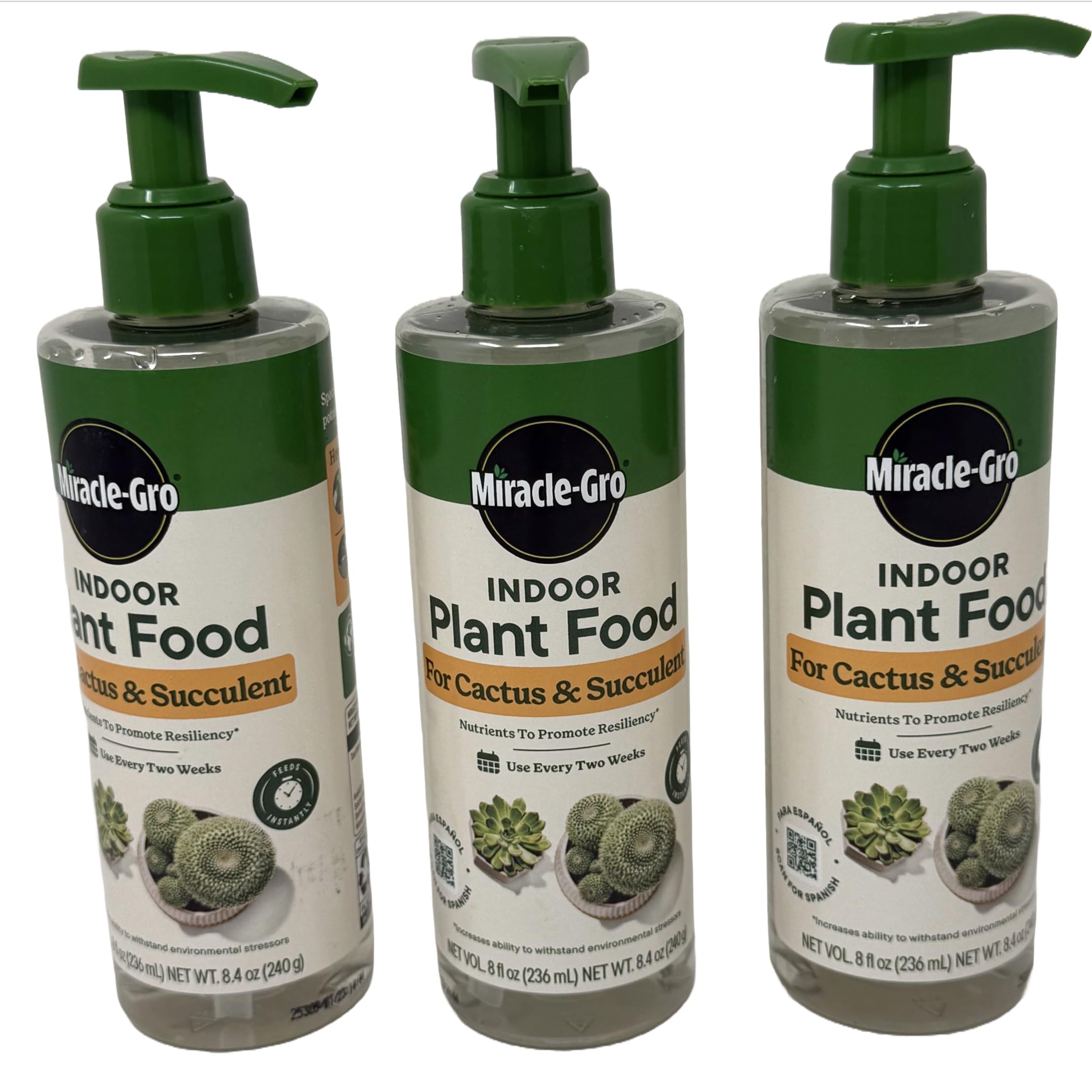 Miracle-Gro succulent plant food bottle pour for easy application and healthy growth