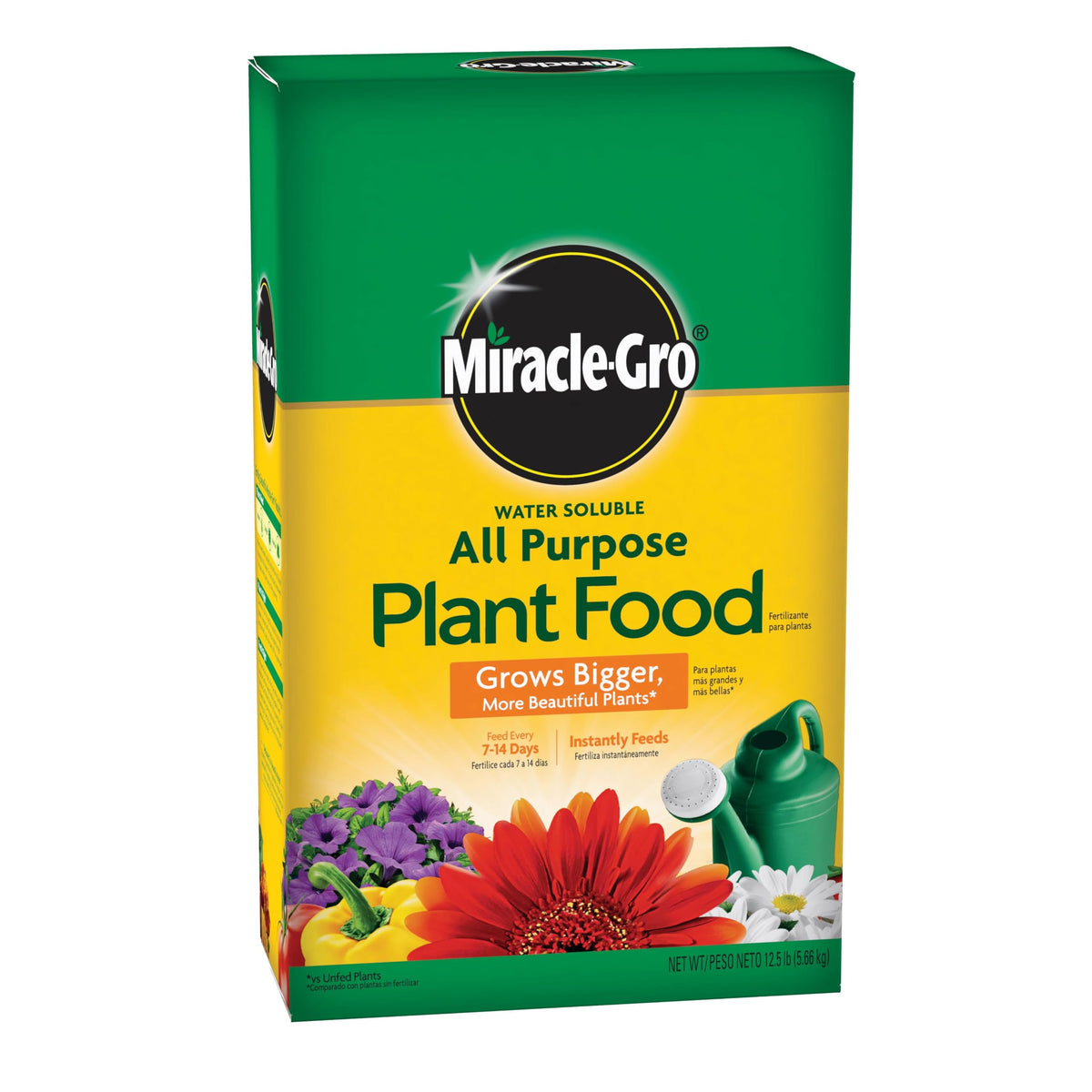 Miracle-Gro Water Soluble All Purpose Plant Food bottle for universal feeding