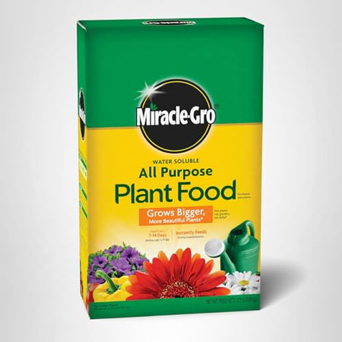 Miracle-Gro covers up to 5,000 sq ft for broad garden feeding