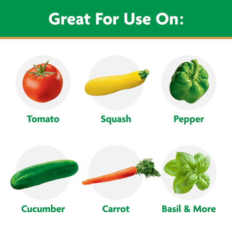 Miracle-Gro Water Soluble Plant Food for cucumbers, fosters healthy vines