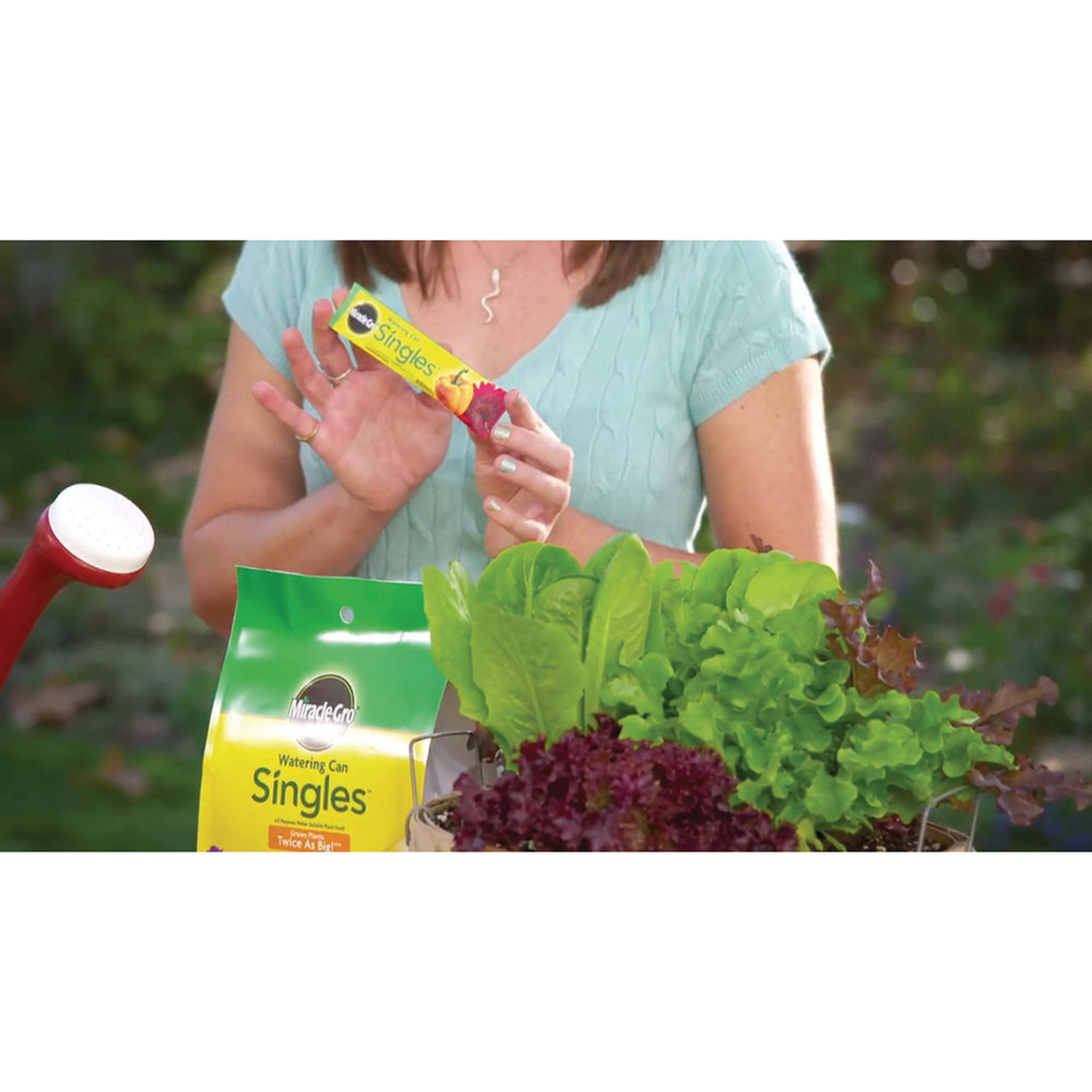 Pour-ready plant food packets simplify feeding for outdoor and indoor plants
