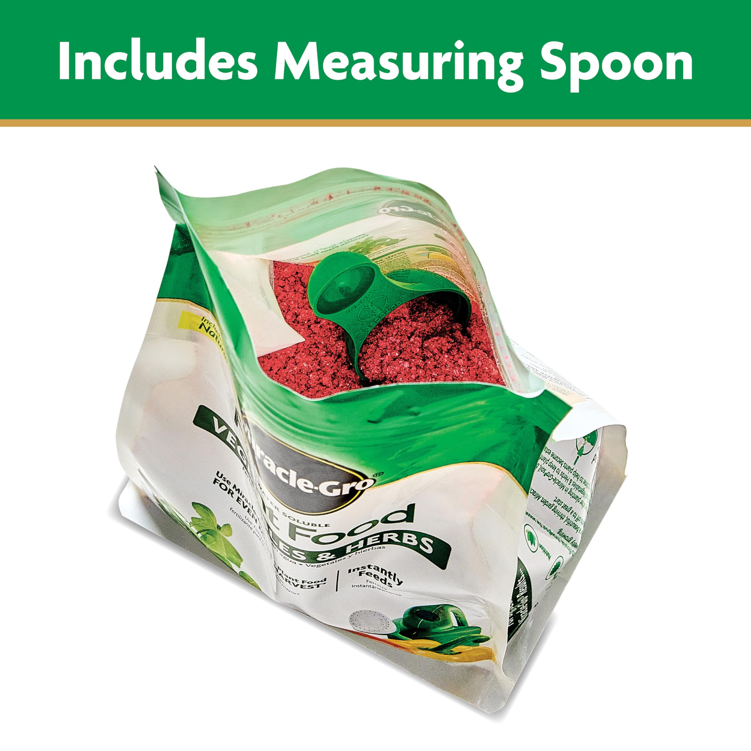 Miracle-Gro Water Soluble Plant Food for tomatoes, promotes vibrant growth