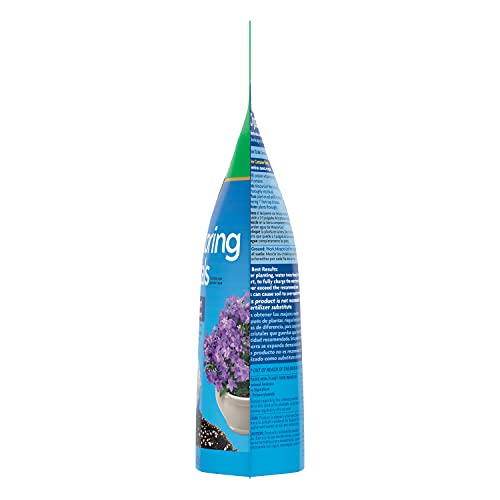 Miracle-Gro Water Storing Crystals with soil mix for potted and ground plants