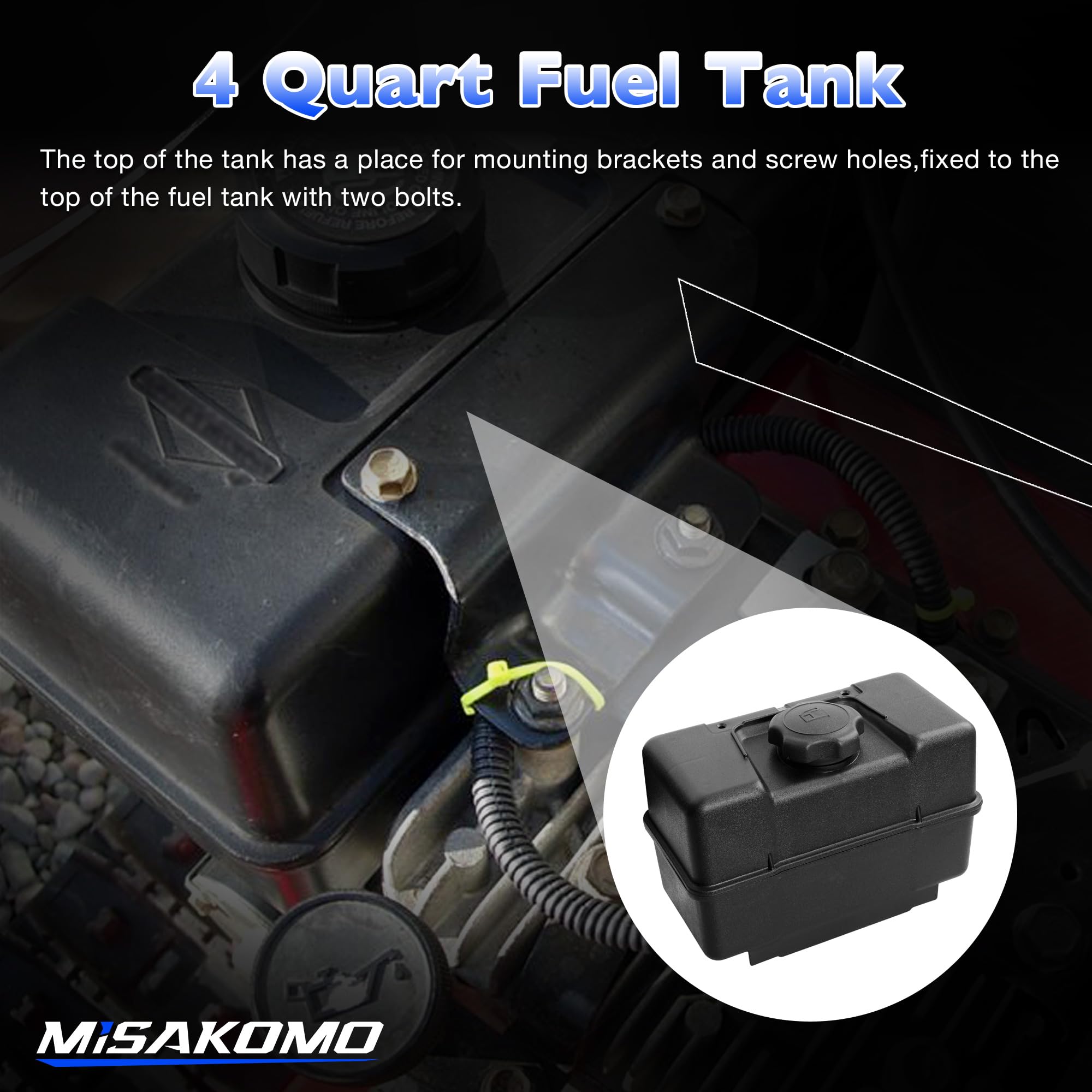 Misakomo 691993 fuel tank installation process shows straightforward replacement steps.