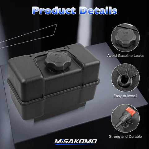 Misakomo 691993 fuel tank top-mount brackets enable stable installation.