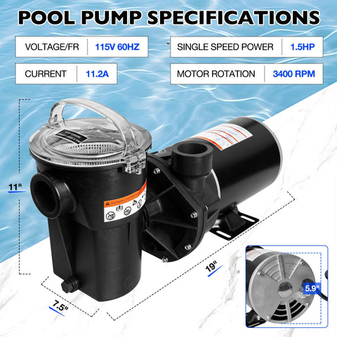 Misakomo 115V 48Y frame pump designed for simple installation beside standard outlets.