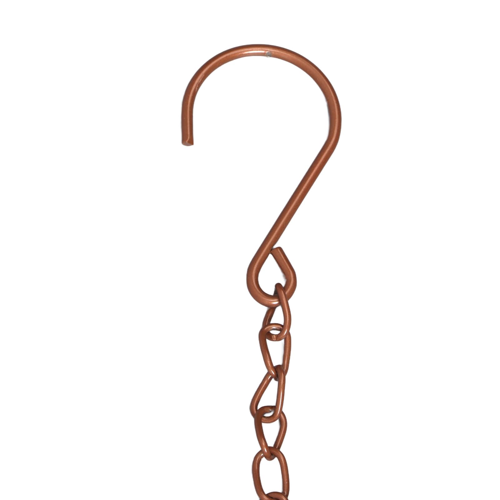 Miskall 47-inch rain chain showcases length and graceful flow.