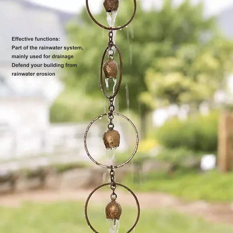 Miskall decorative rain chain enhances balconies and courtyards.