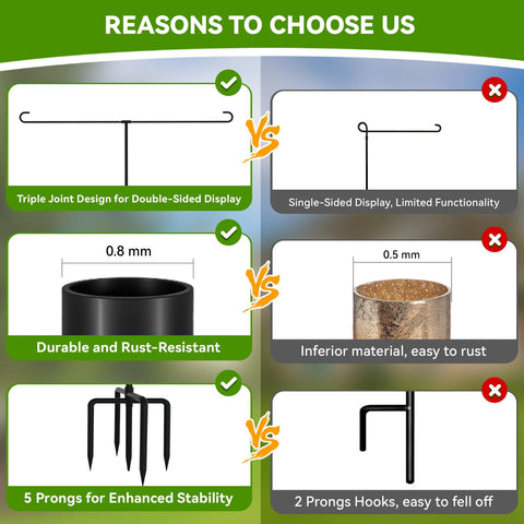 MISNI weatherproof aluminum stand resists rust and sun for year-round outdoor use