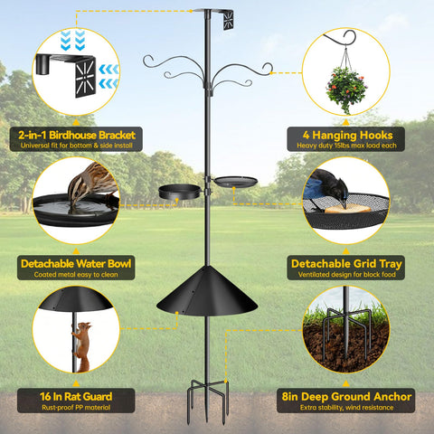 Misoull squirrel-proof-baffle image highlights protection against raiders.