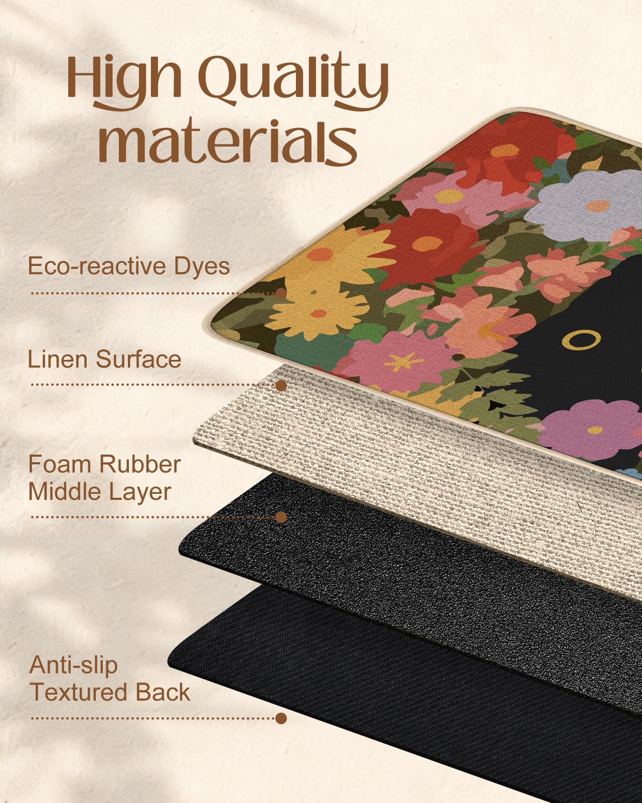 Miss Adola anti-slip rubber-backed mat stays put in busy entrances