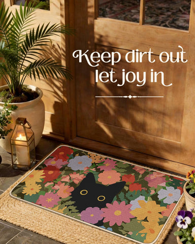 Miss Adola spring doormat makes a thoughtful housewarming gift