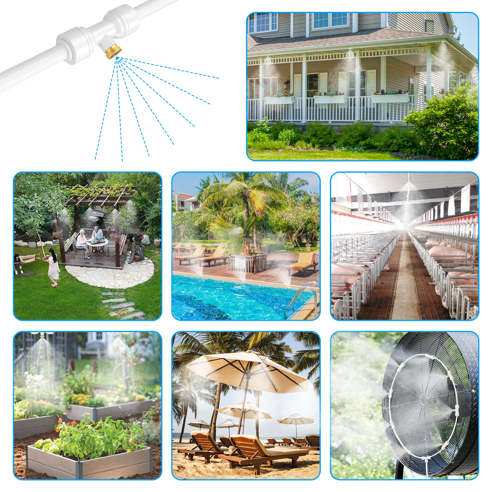 MISSIGO gazebo cooling setup for comfortable outdoor gatherings.