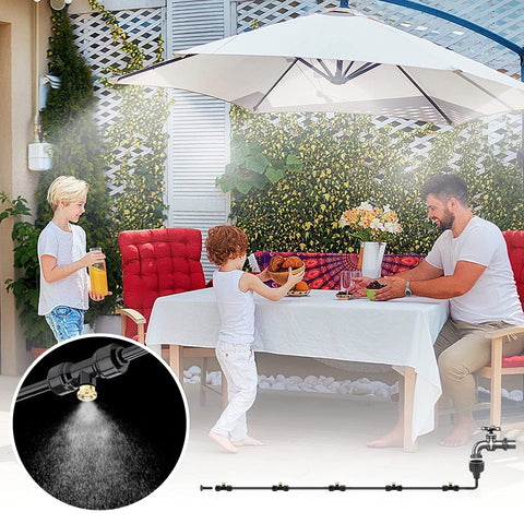 MISSIGO outdoor misting kit shown in vibrant gift box for gifting or storage.