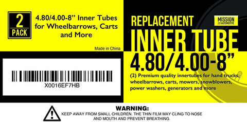 Lawn mower tire inner tube by Mission Automotive for versatile outdoor use.