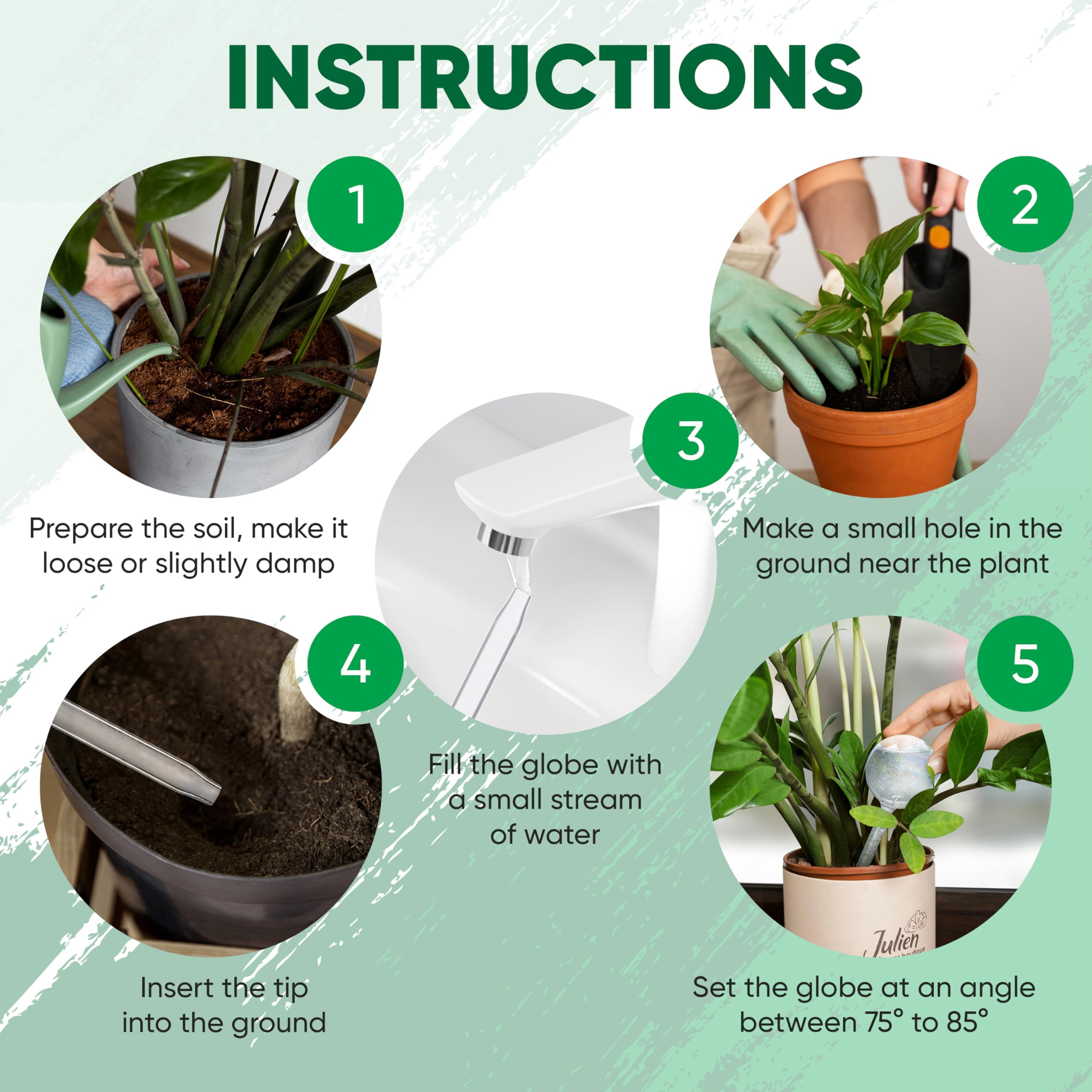 Mission Gallery self-watering globes for daily use to save time