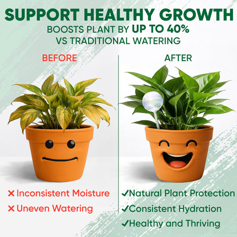 Mission Gallery globe delivers steady moisture supporting plant root development