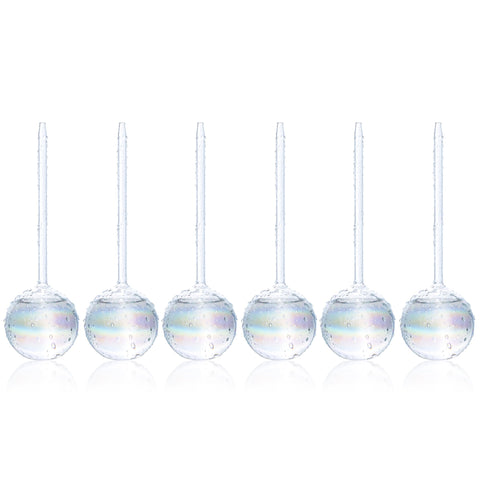 Mission Gallery clear plant watering globes front view for easy indoor plant care