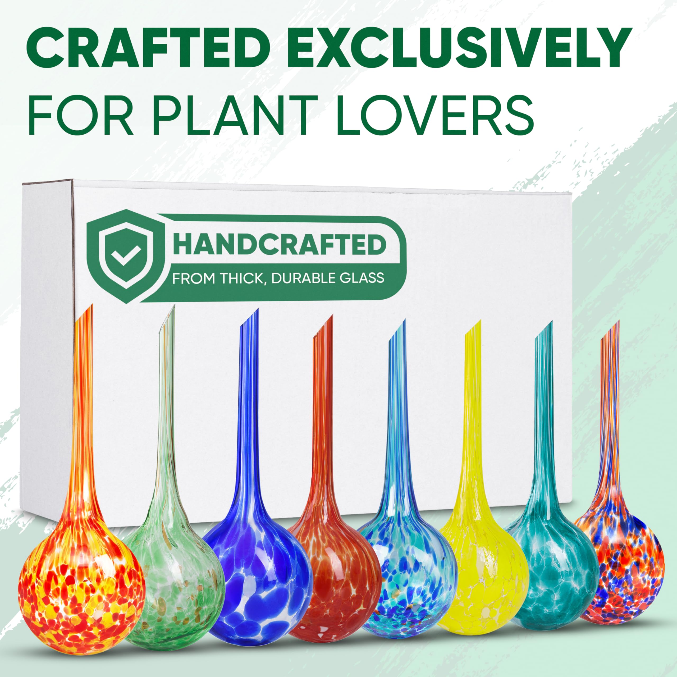 Mission Gallery globes for hanging plants support consistent hydration.