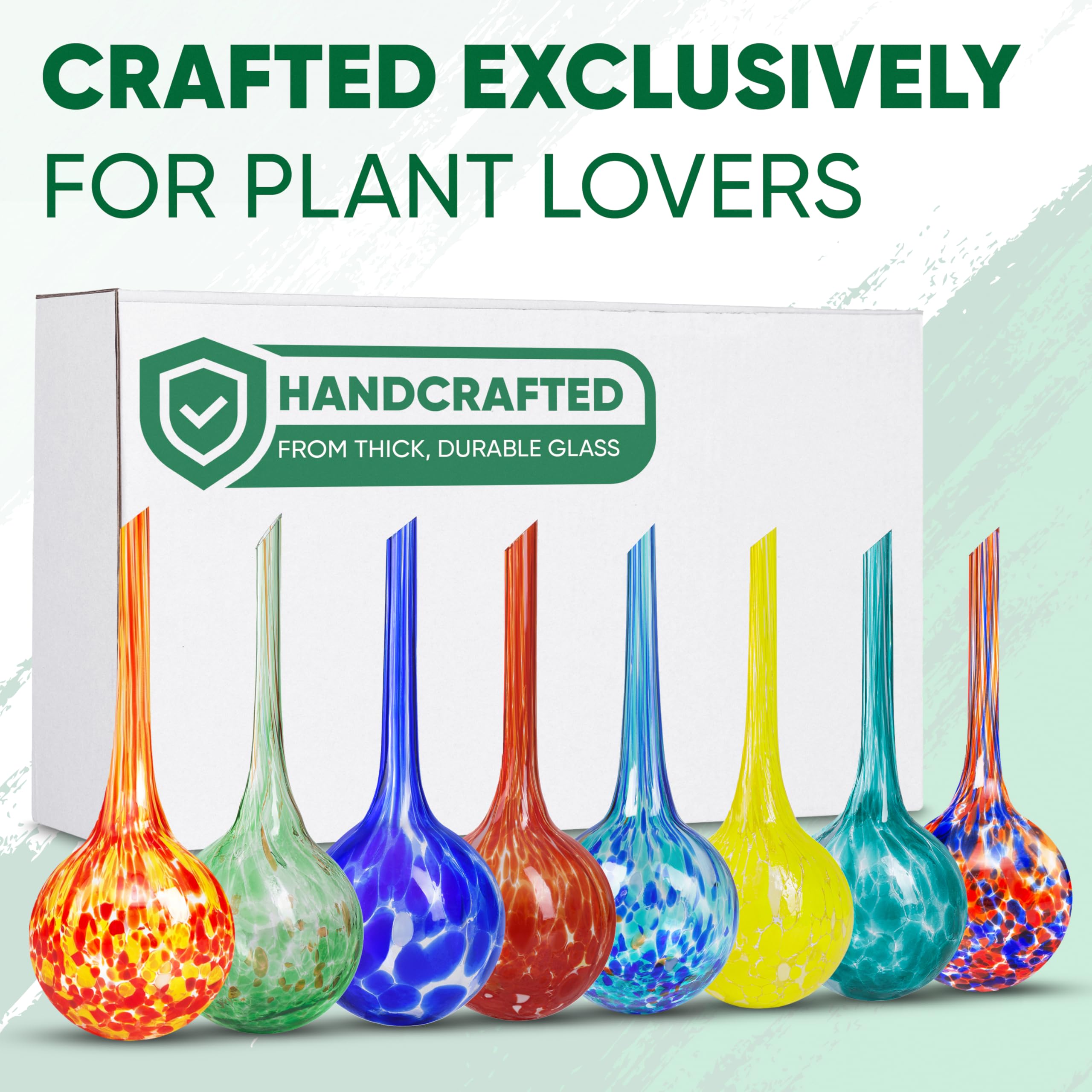 Mission Gallery glass bulbs complement décor while providing dependable drip.