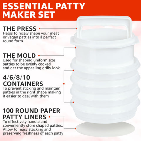 Mission Gallery patty press 4-in-1 speeds burger prep for gatherings