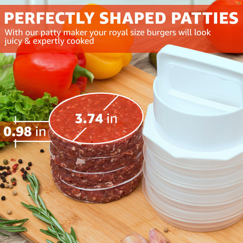 Mission Gallery storage containers organize pre-formed patties for easy grilling
