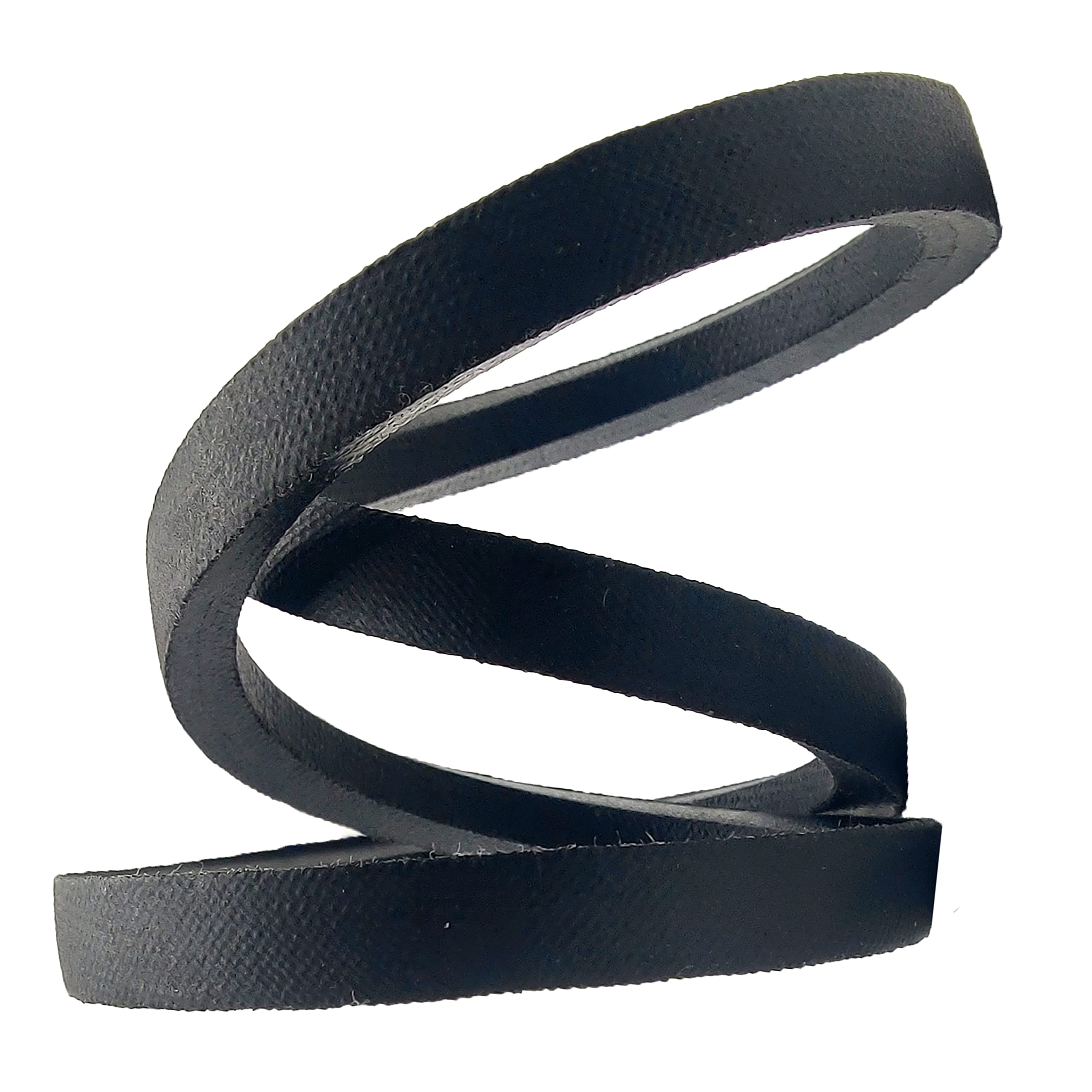 Missiscily belt close-up highlights 3/8 x 37 inches fit for efficient mowing.