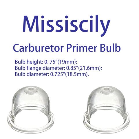 Missiscily primer bulb for Echo SRM210 compatibility improves starting reliability