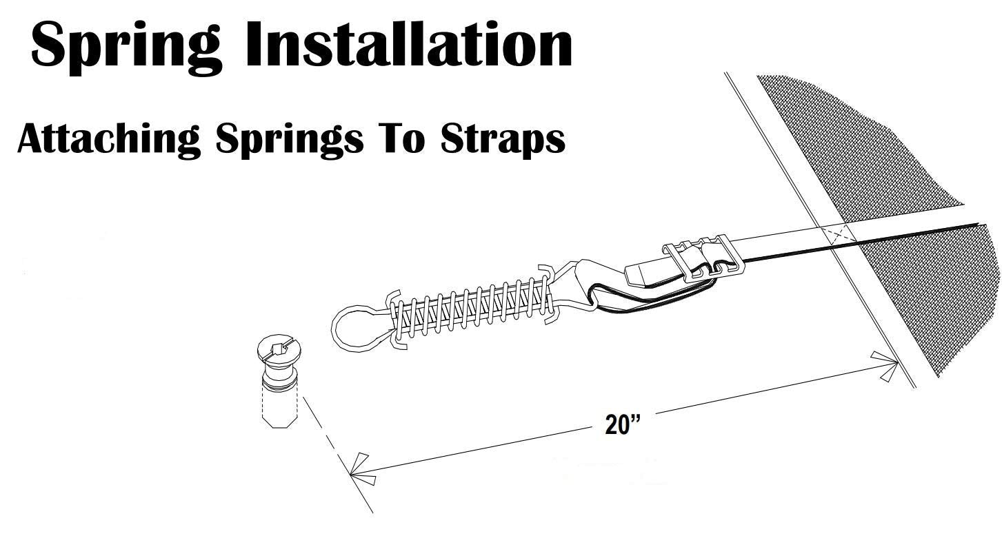 Mistcooling square stopper spring provides reliable tensioning for safety covers.