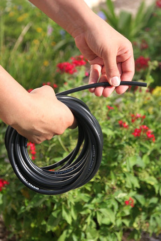 Mister Landscaper tubing connections shown for easy repair and extensions.