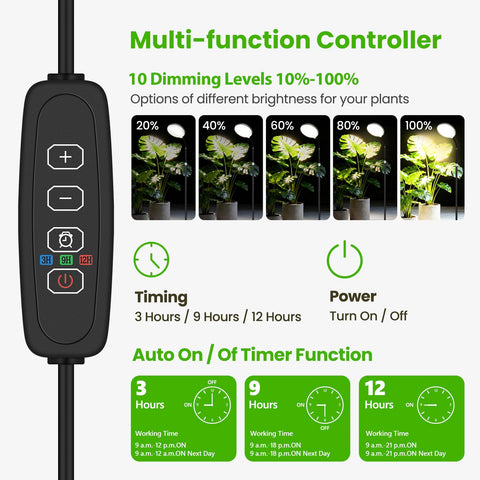 MistyJungle 96-LED array delivers strong coverage for accelerated photosynthesis.