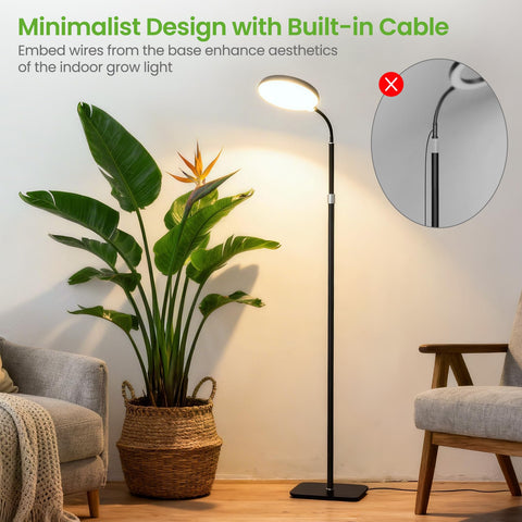 MistyJungle base stability prevents tipping during taller plant setups.