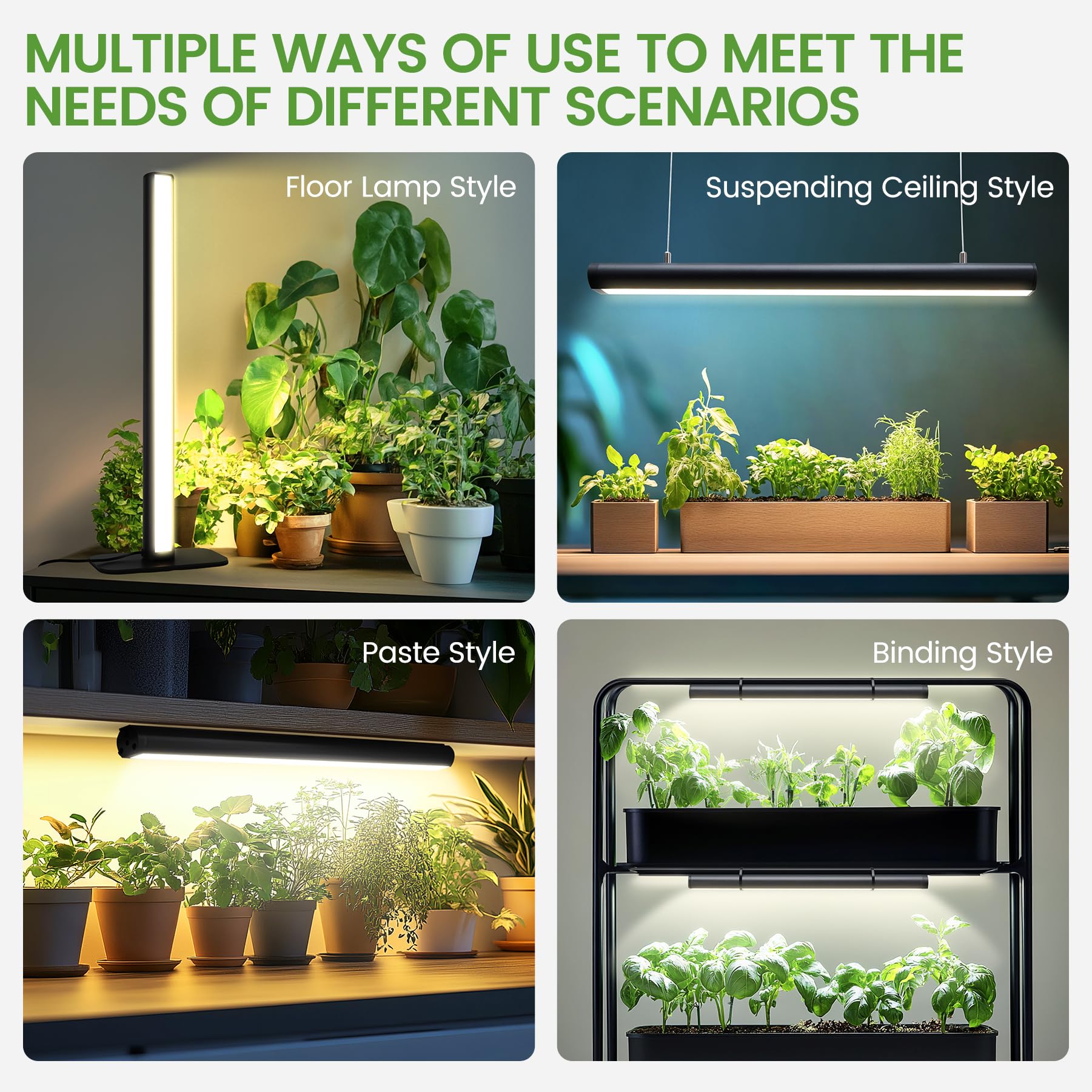 MistyJungle grow light aluminum body for sleek heat dissipation