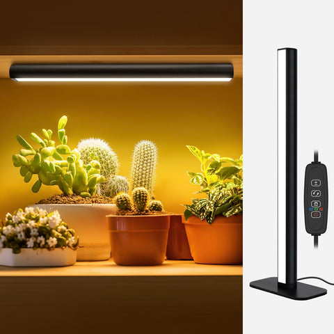 MistyJungle grow light angled view for seed starting and compact placement