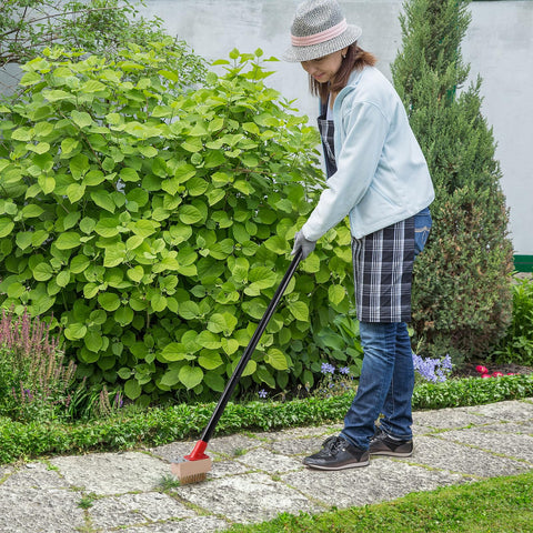 Mitclear deck crevice tool with 3 brush heads for versatile outdoor cleaning