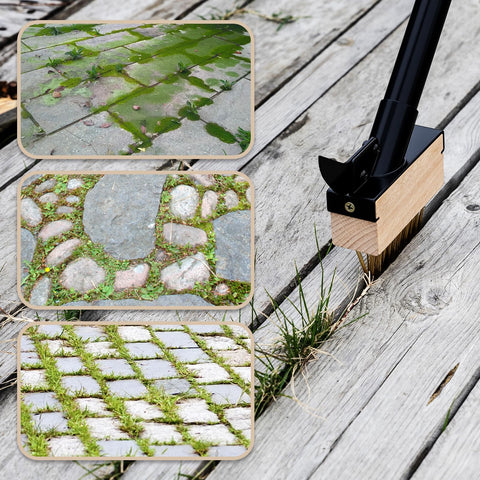 Mitclear eco-friendly weed remover tool with four brush heads